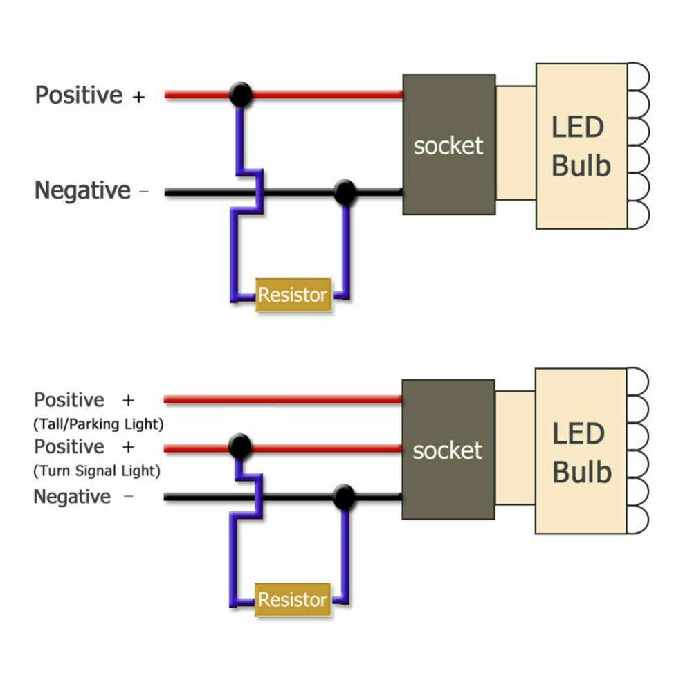 4X Load Resistor 50W 6RJ 6ohm LED Decoder FIX Hyper Flash Turn Signal Blinker