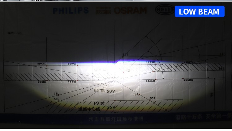 H4 17000LM 6000K LED For Car Headlamps 60W 6063 Aviation Aluminum Material