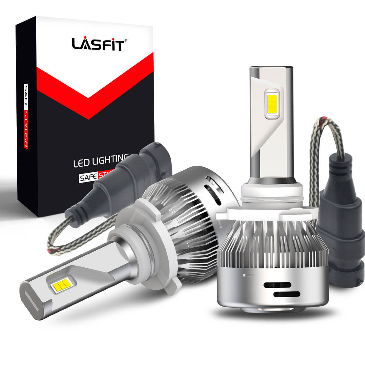 LASFIT LED Headlights Bulb 9005 H11 5202 High Low Beam Fog Lights Super Bright