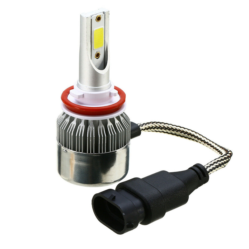 For GMC Acadia 2007-2012 2Pcs 6000K 100W H11 LED Headlight Bulbs Low Beam