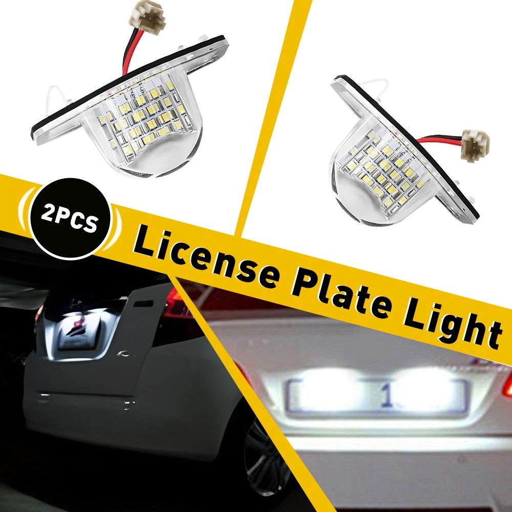 2 PCS License Plate LED Assembly Light For Honda Coupe Civic 2012 2013 2014 2015