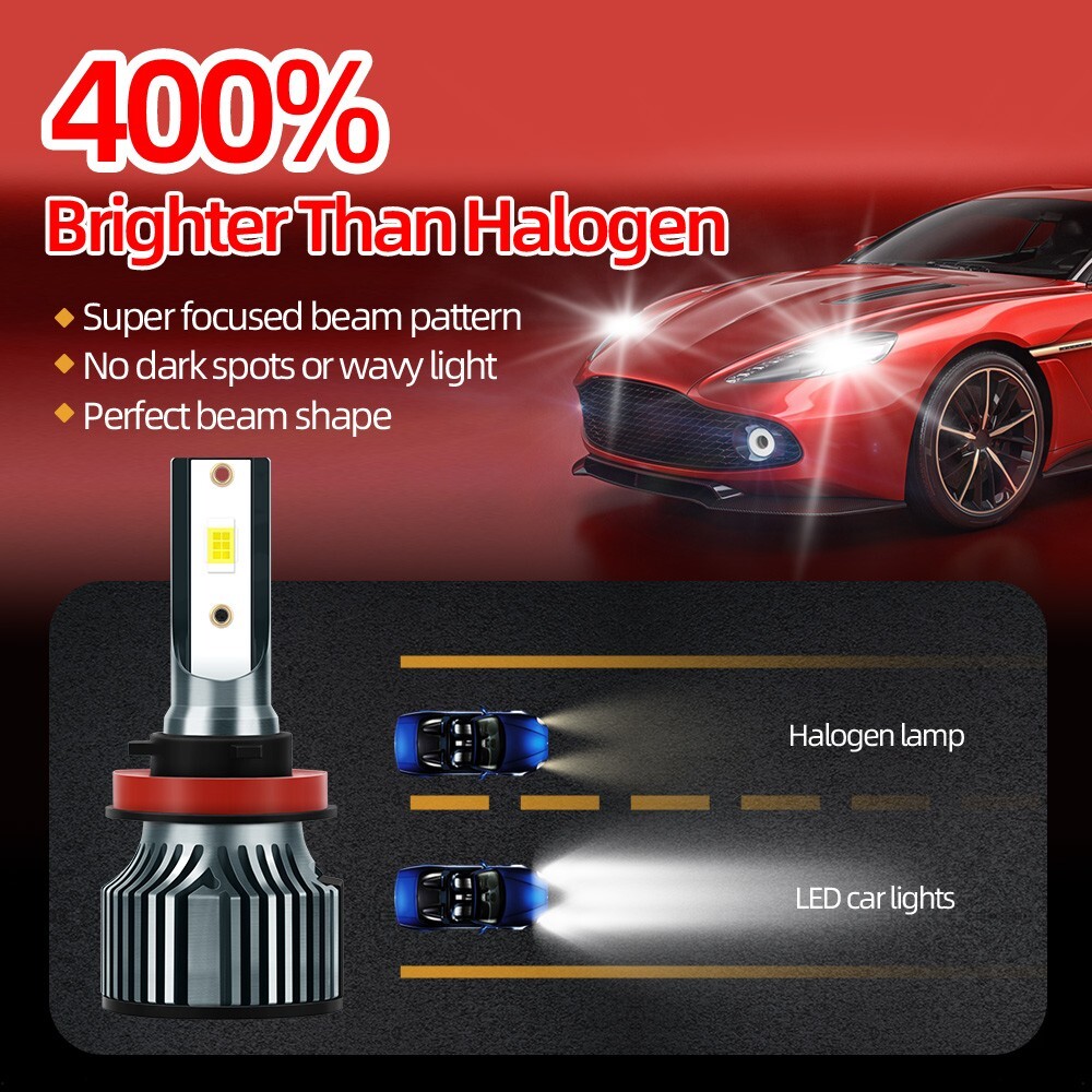 HB3 9005 High Low Beam HB4 9006 LED Headlight Bulb Comb Car Lights 12V 6500K