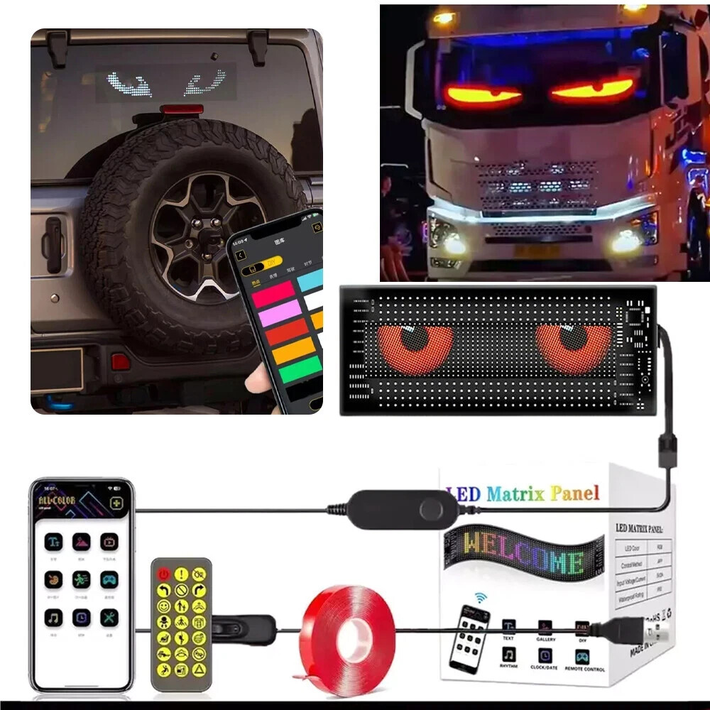 200CM Truck Specific Devil’s Eye LED-Screen Car Eye Truck Dynamic LED Light USA
