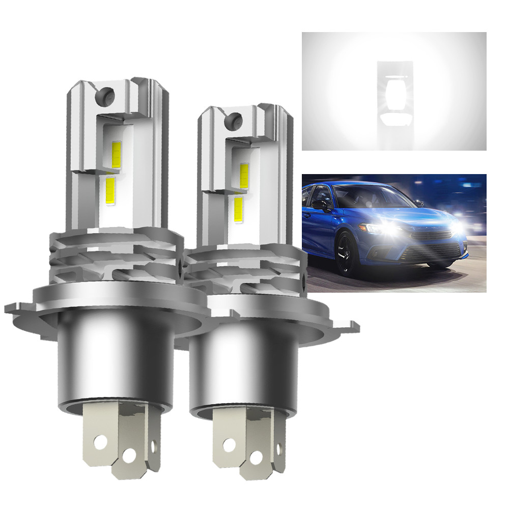2pcs H4 AUXITO 9003 HB2 24000LM Headlight LED High Beam Low 6500K Bulbs M4