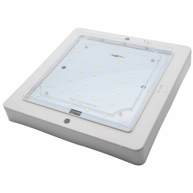Universal DC 12-24V White 9W LED Dome Roof Lamp Ceiling Interior Reading Light