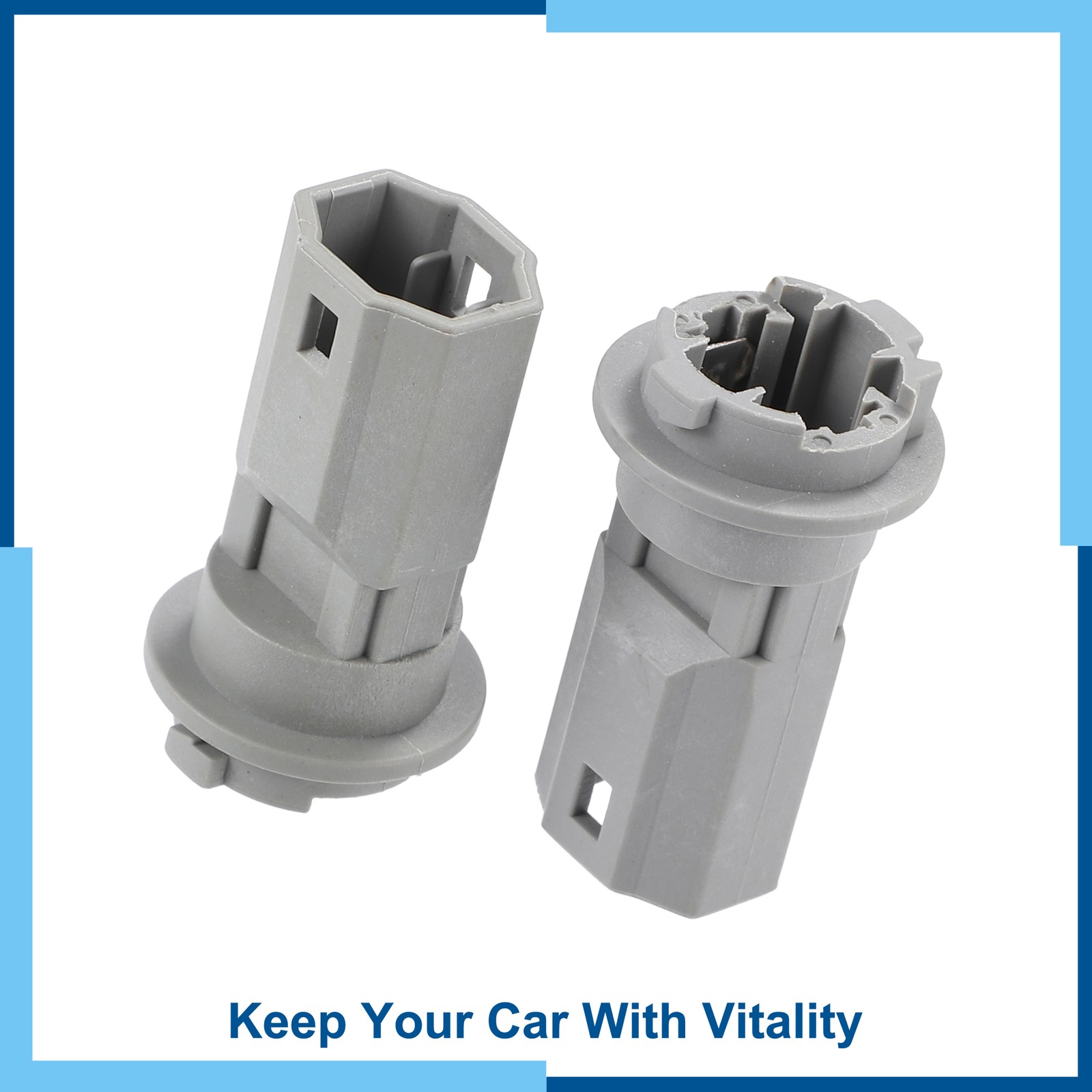 1 Pair Turn Signal Light Bulb Socket Gray fit for Toyota fit for Lexus