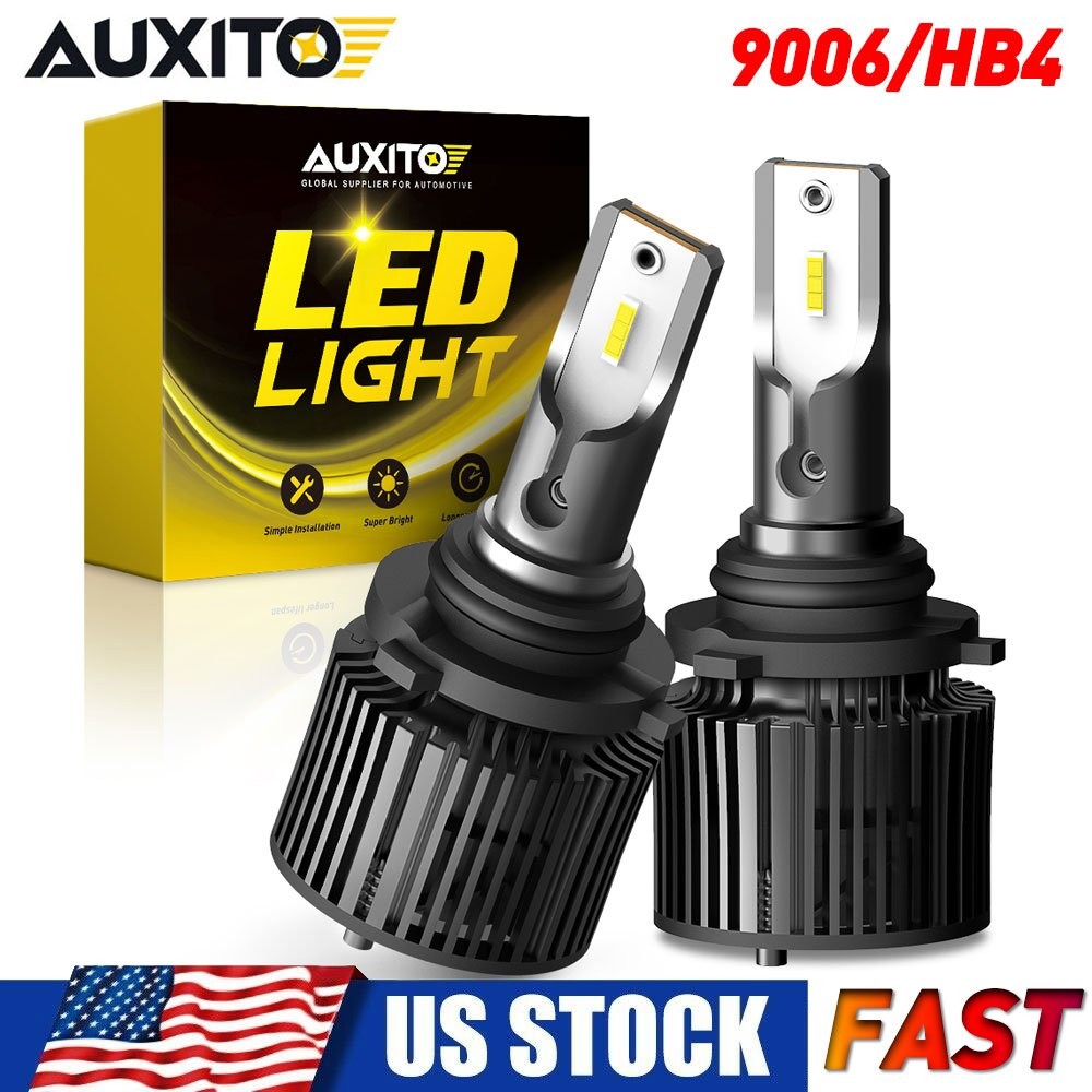 AUXITO 9006 LED Headlight Bulbs Conversion Kit White Hi Lo Beam Replace Halogen