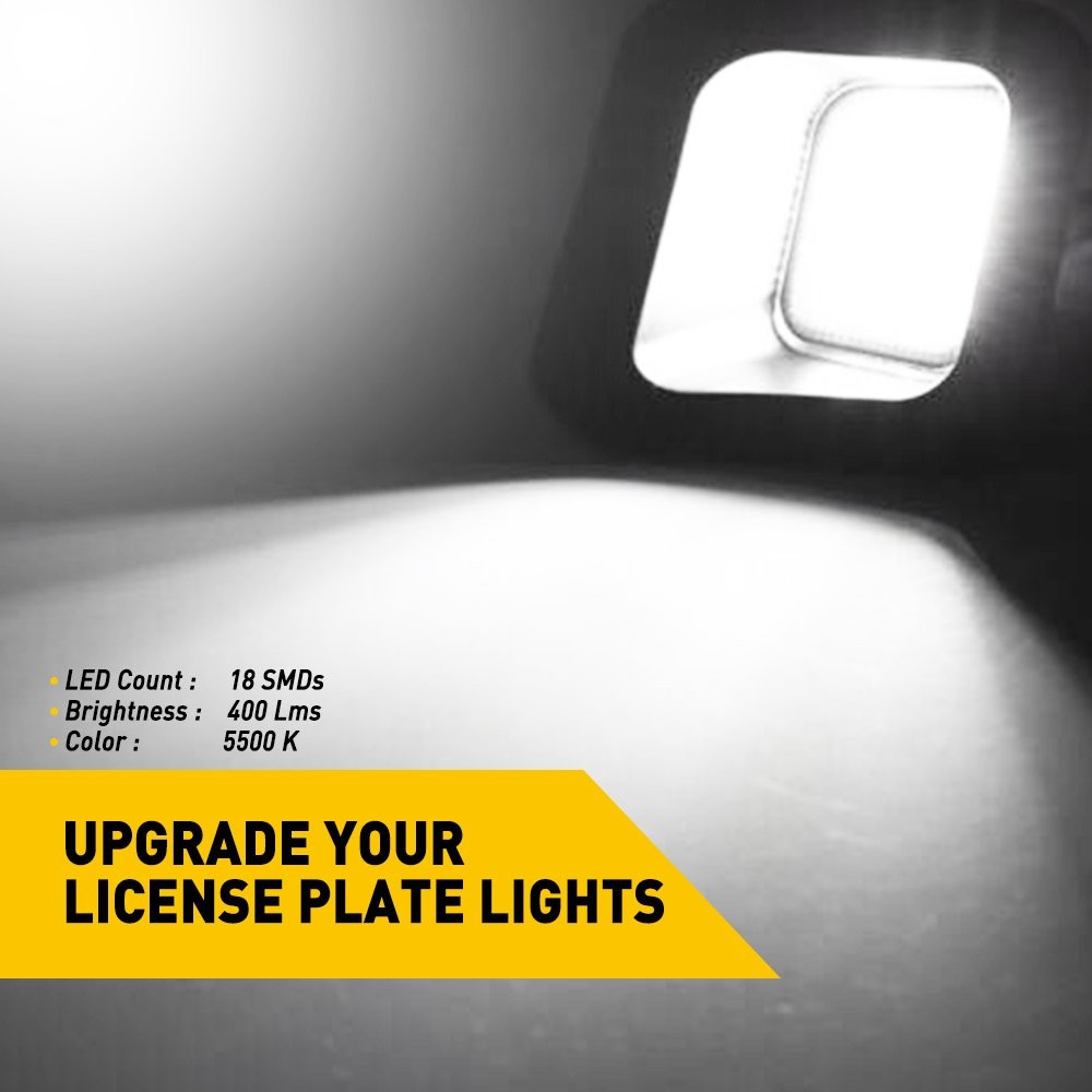 2 PC LED License Plate Light White For 2010-2018 RAM 1500 5500K 800LM High Power