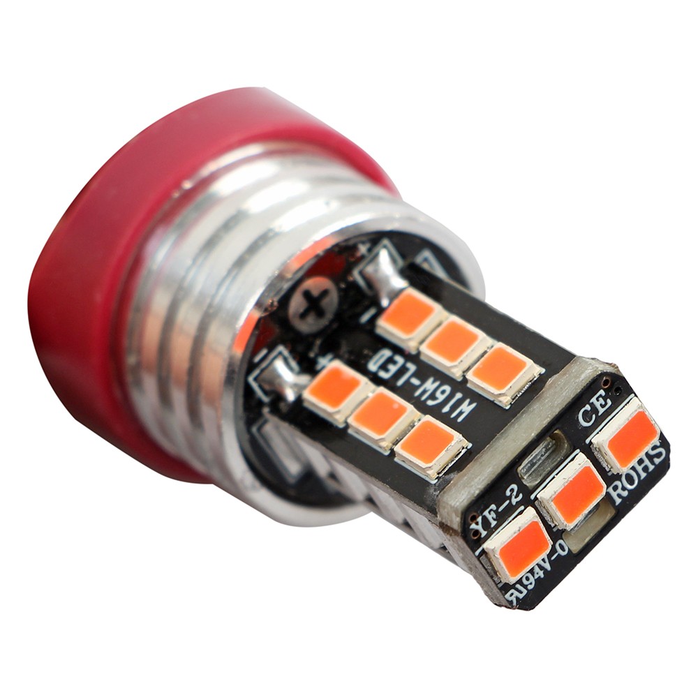 4pcs 7443 7440 LED Red Strobe Flash Blinking Brake Stop Tail Parking Light Bulbs