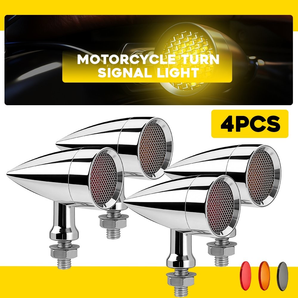 Motorcycle LED Turn Signal Blinker Lights For Yamaha Suzuki Honda Kawasaki 4-12X