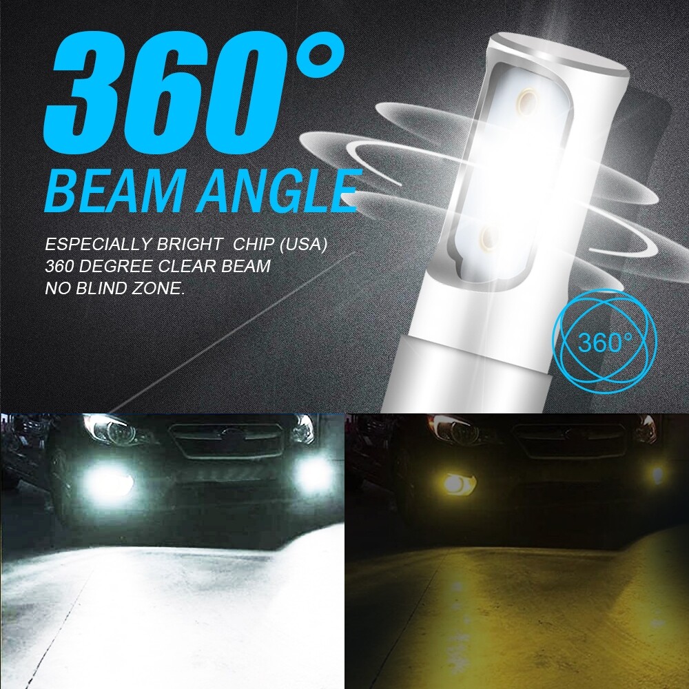 2PCS H1 6000K Super White 100W 8000LM LED Headlight Bulbs Kit Fog Driving Light
