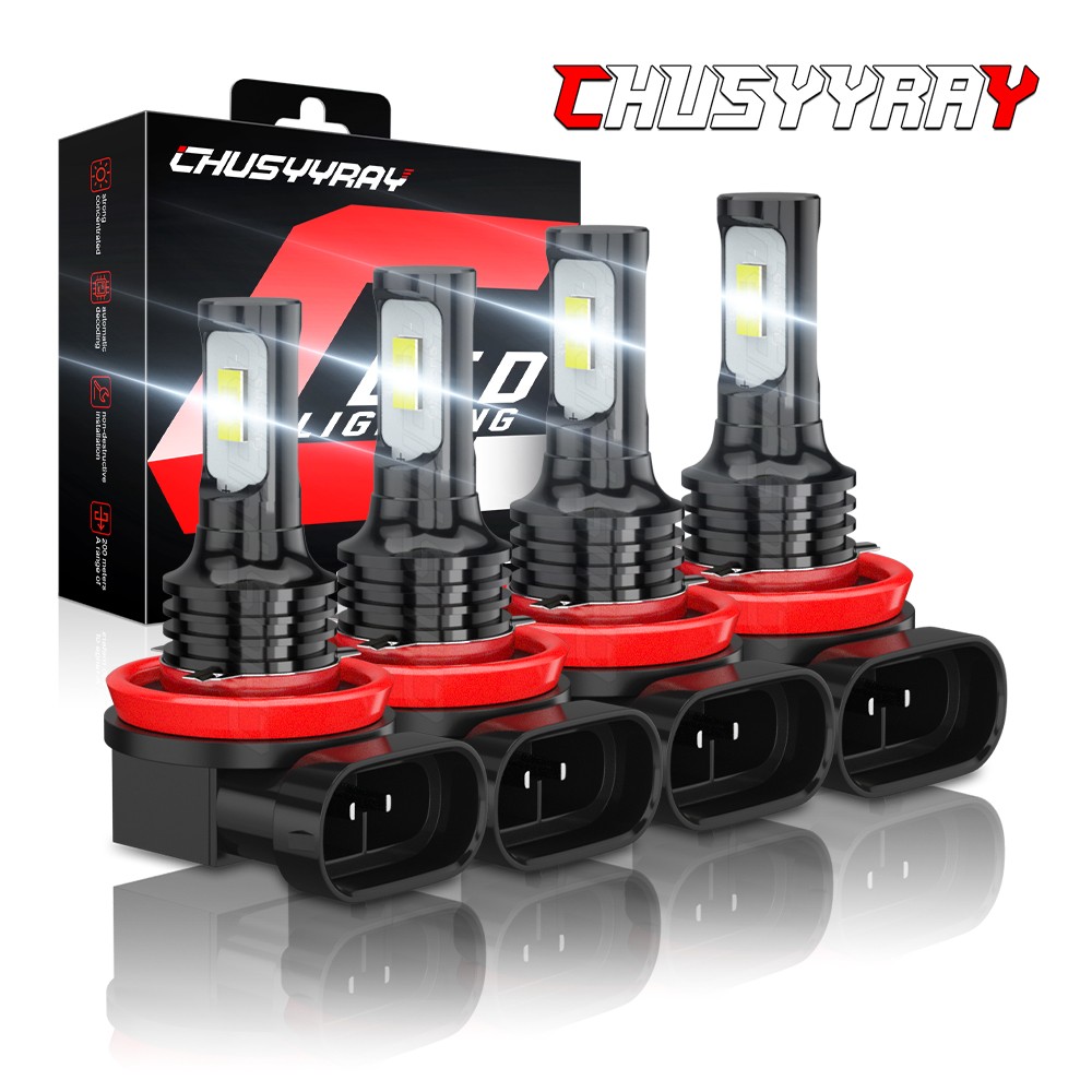 H11 H9 LED Headlight Super Bright Bulbs Kit 8000K White 330000LM High/Low Beam