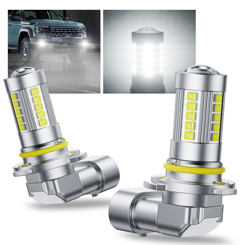 2Pcs 9006 HB4 LED Headlight Bulbs Kit Low Beam Fog Lights 1000LM 6500K White E1