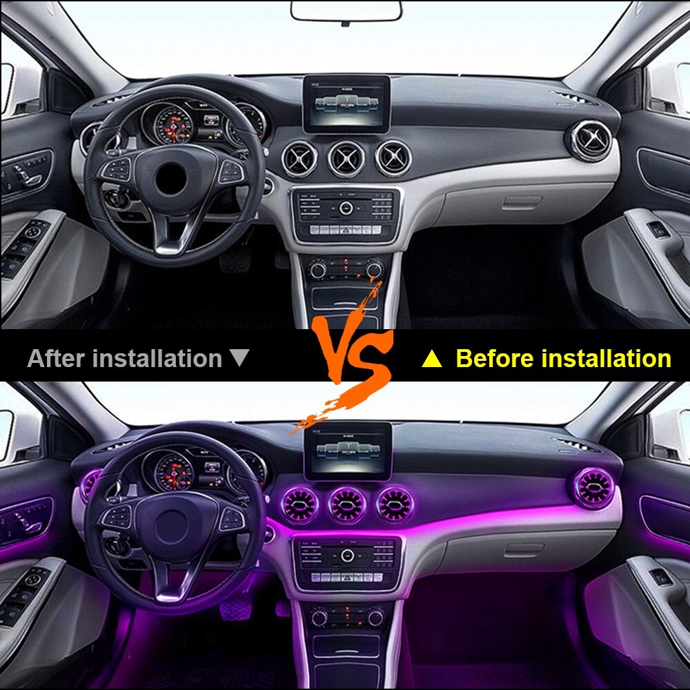 LED Air Vent Ambient Light For Mercedes Benz W117 CLA180 CLA200 CLA250 CLA45 5pc