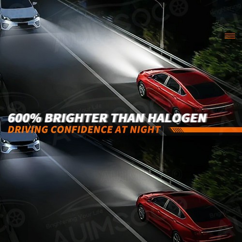 For Hyundai Santa Fe Sport 2013-2016 LED Headlight Bulbs High Low Beam Fog Light