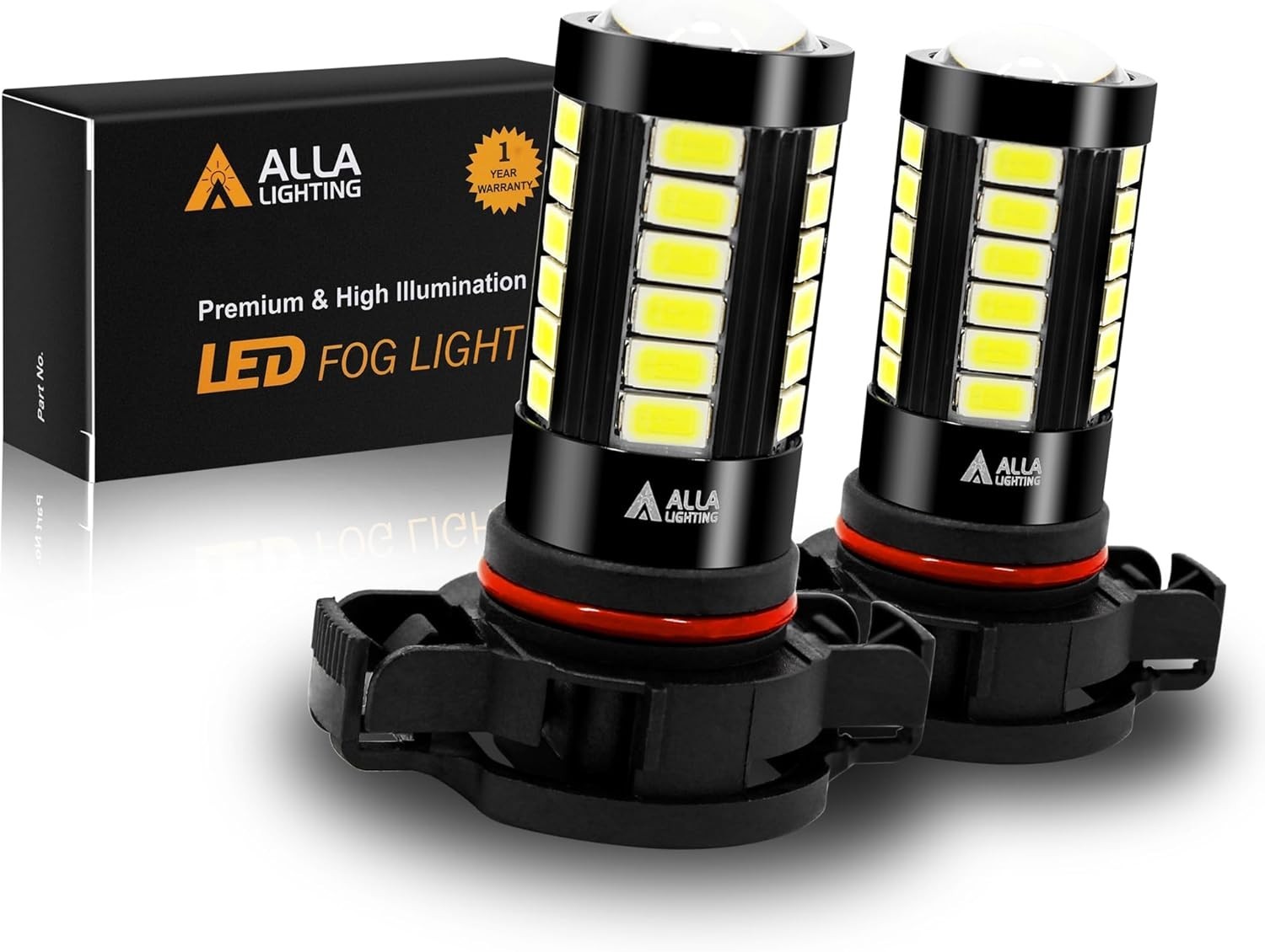 Upgrade Your Fog Lights: 2504 LED Bulbs, 6000K White Light, Long Life 30,000 hrs