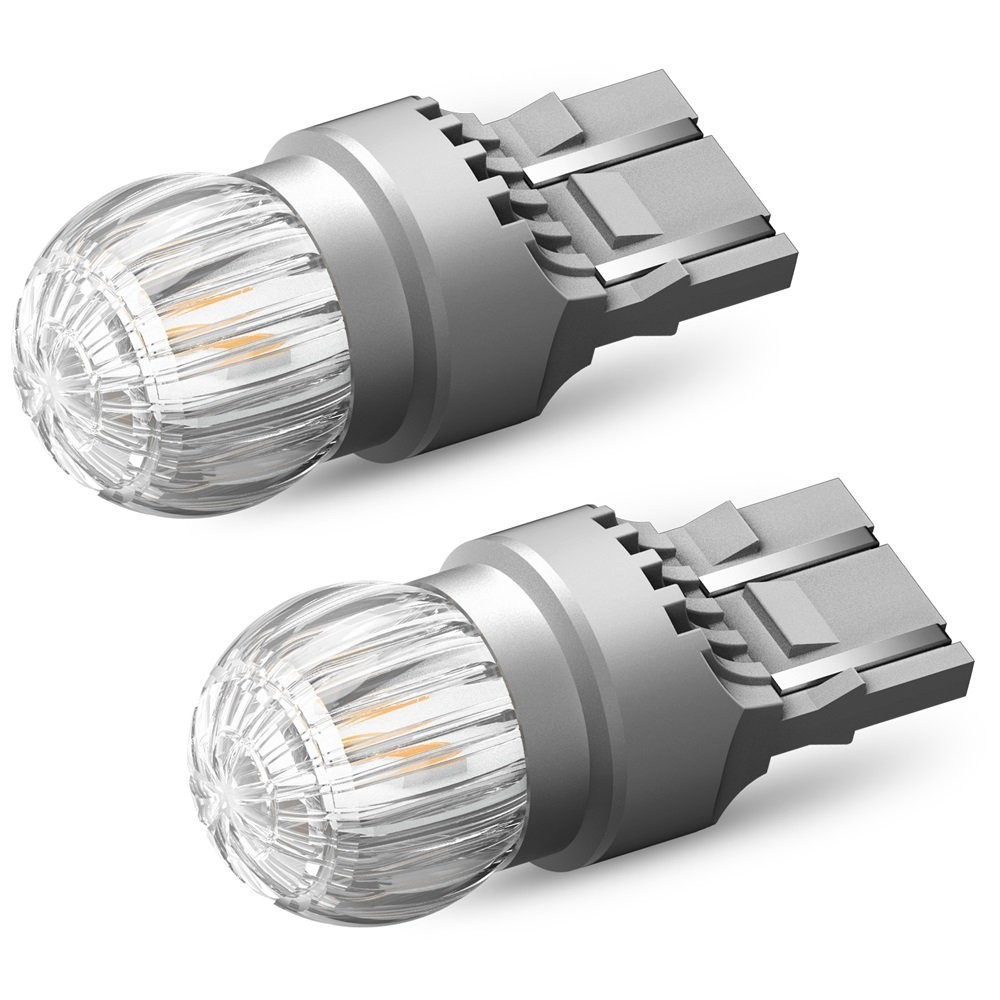 2x 7443 LED Turn Signal Parking Light Bulbs Yellow Error Free Canbus AUXITO EAC