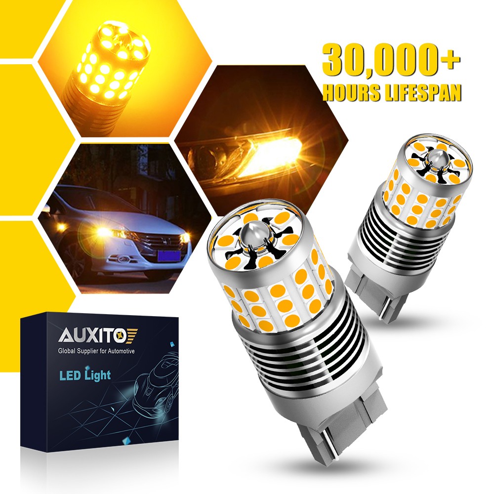 7440 7441 7444 LED Turn Signal Light Bulbs with Built-in Resistor Amber Yellow