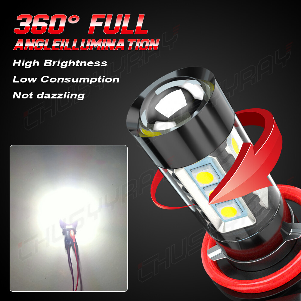 H11 H8 H9 LED Headlight Super Bright Bulbs Kit White 6000K 33000LM High/Low Beam