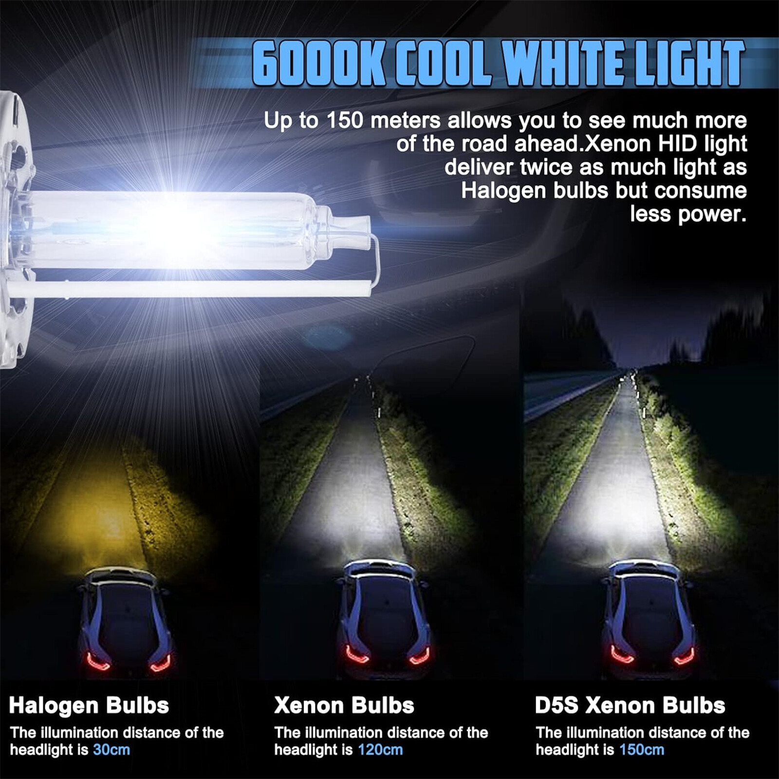 D5S/D5C/D5R HID Xenon LED Headlight Bulb For Chevrolet Silverado 2500 HD 2018