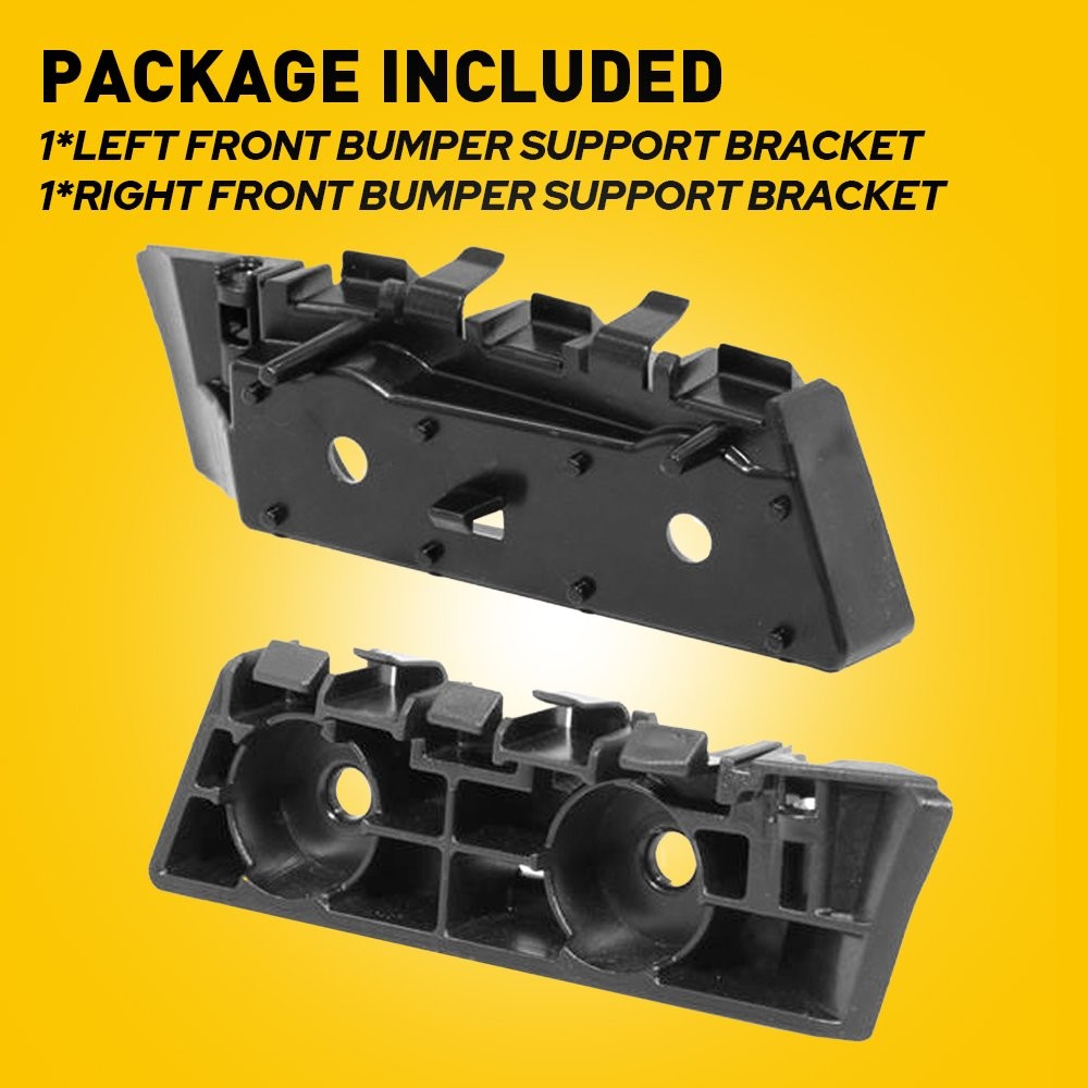 Pair Bumper Bracket For 2015-2017 Ford Mustang Front Left Right ABS FR3Z17C947B