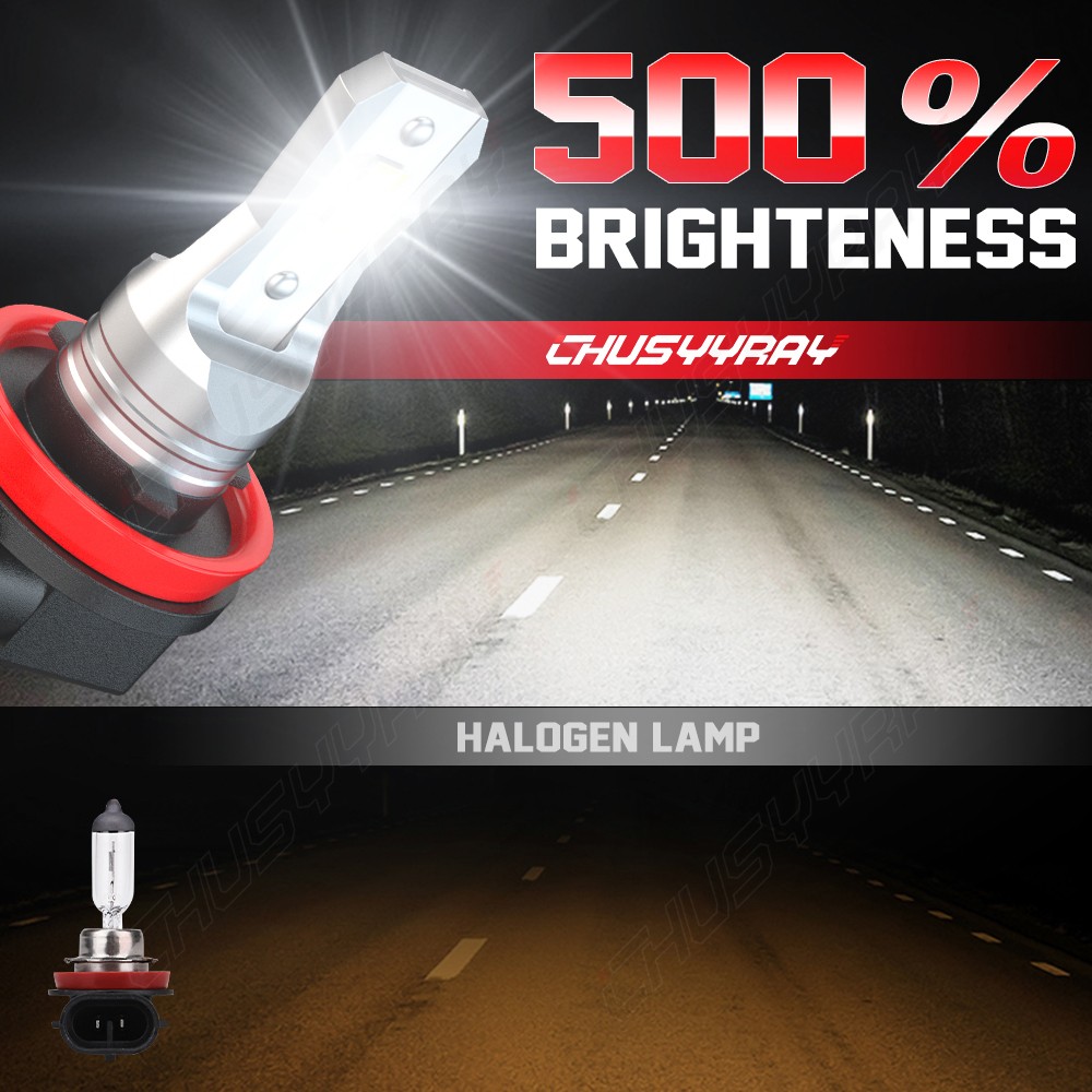 Combo 9005+H11 LED Headlight Super Bright Bulbs Kit White 72000LM High/Low Beam