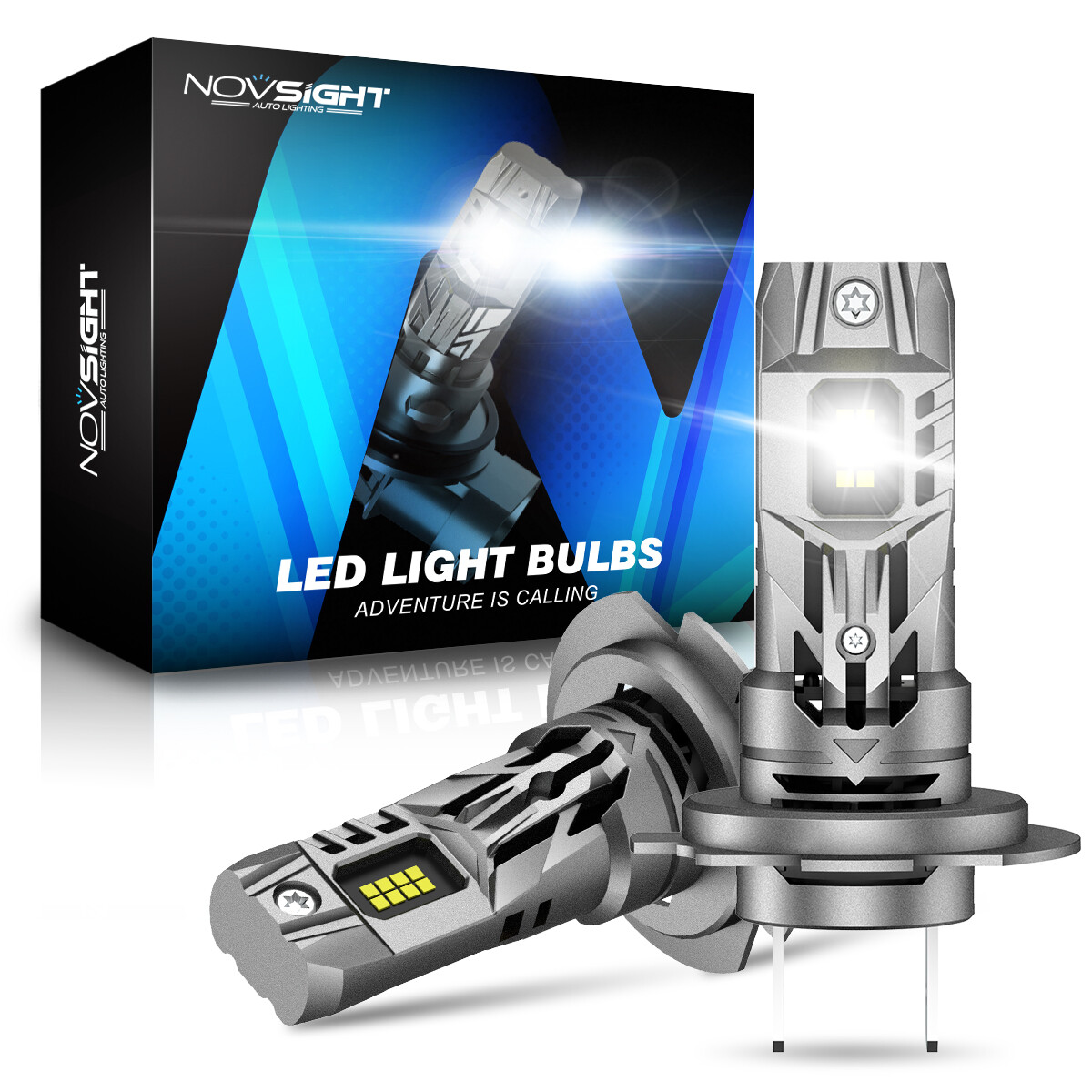 NOVSIGHT 9004 9005 9006 9007 H4 H11 H13 LED Headlight Bulbs 1:1 Replace Halogen
