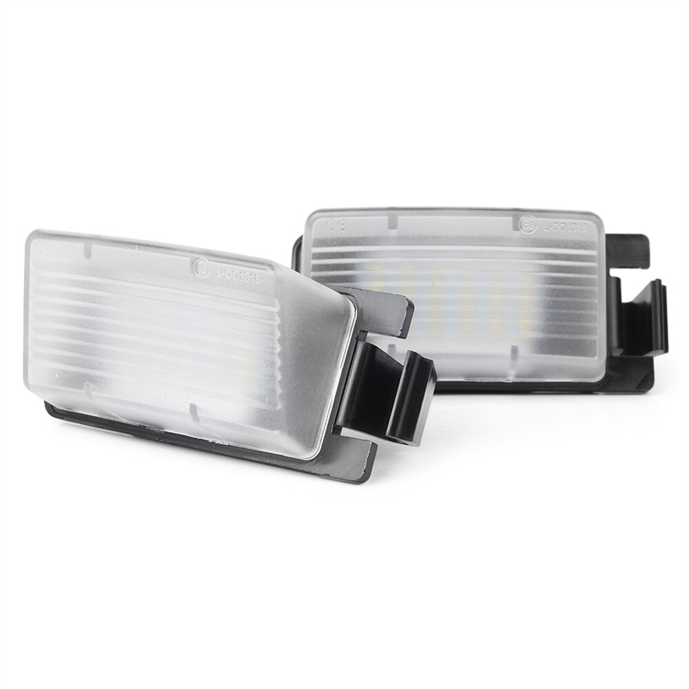 High quality LED Plastic License Plate light White+Black for Nissan Versa Pulsar