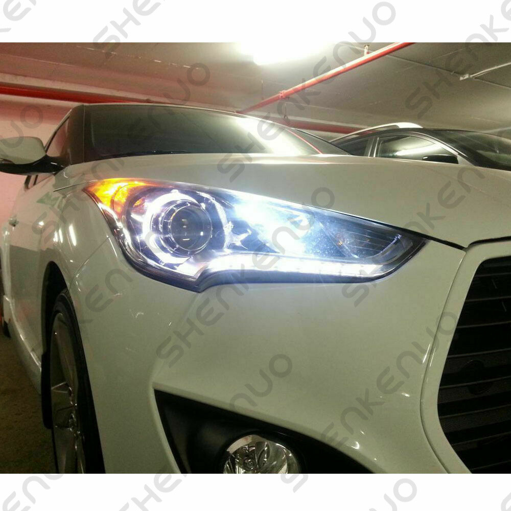 NEW CSP H7 6000K Super White 9000LM LED Headlight Bulbs Kit High Low Beam