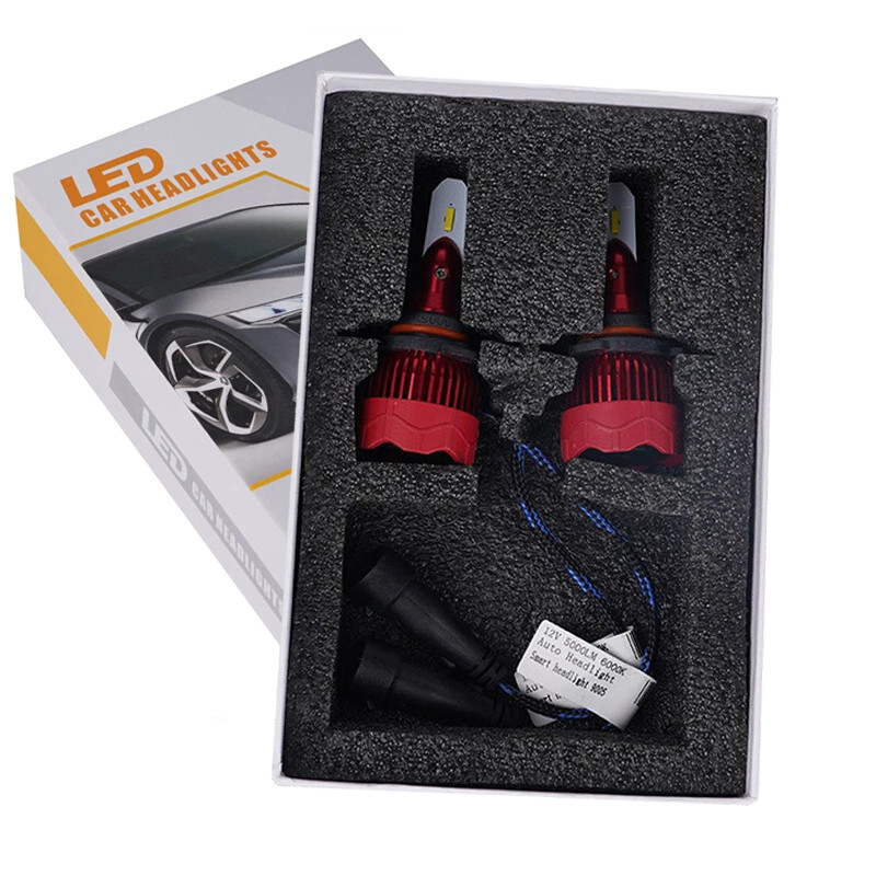 Pair 9005 6000K LED Hi/Low Beam Bulbs Sets 55W 16000LM For Headlights Fog Lights