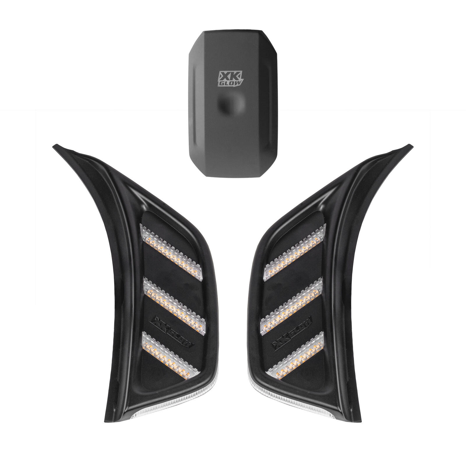 RGB+AMBER TURN SIGNAL RUNNING LIGHT FOR JEEP JL&JT FENDER VENT LIGHT | XKCHROME