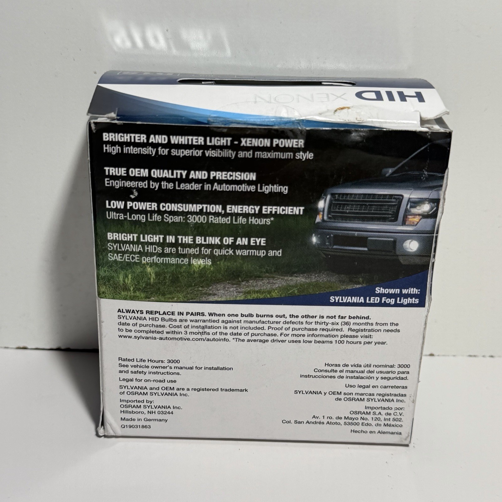 Sylvania Xenon HID D1S Headlight Bulb – Brand New 35W