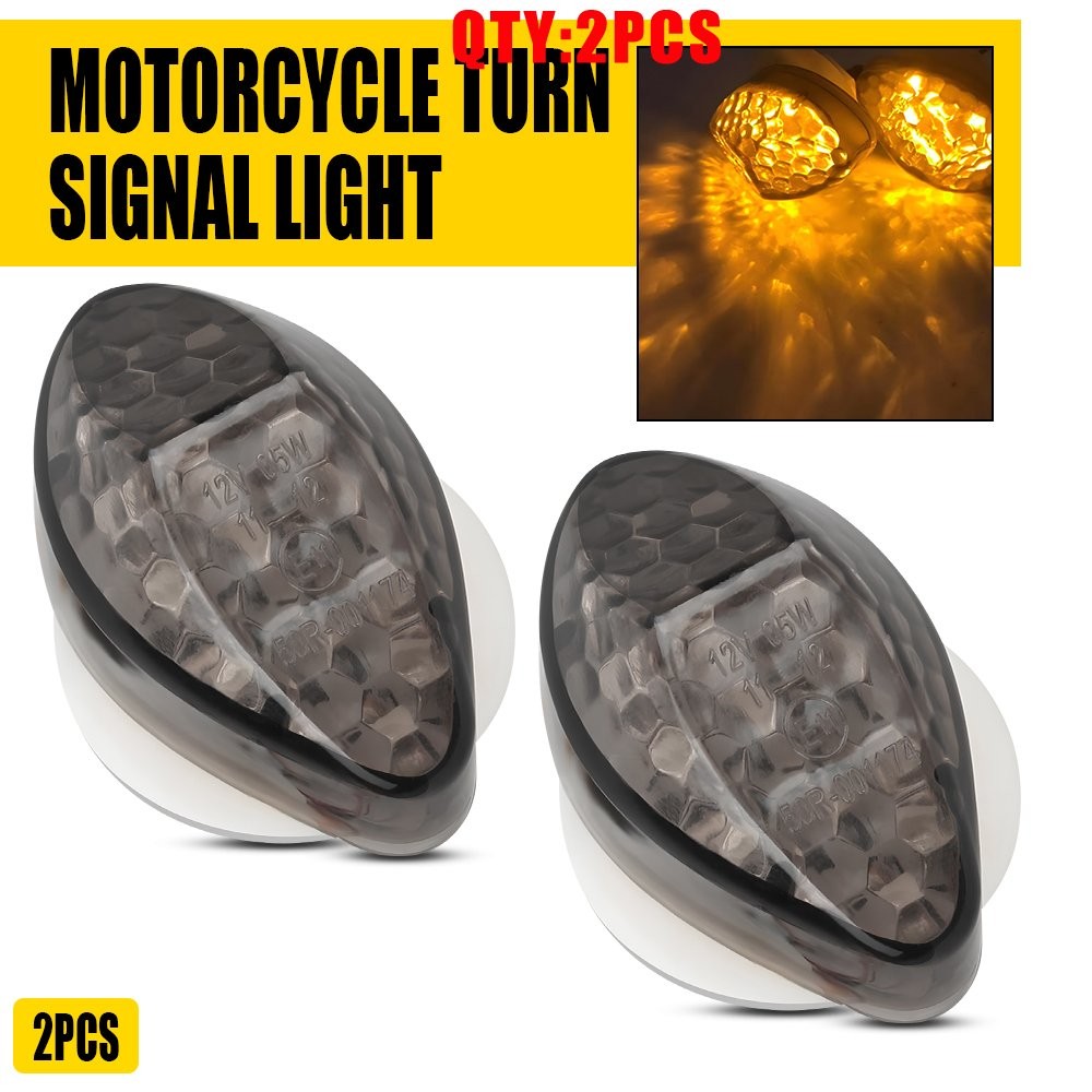 Universal Motorcycle LED Amber Turn Signal Blinker Light Indicator Lamps 2-10X