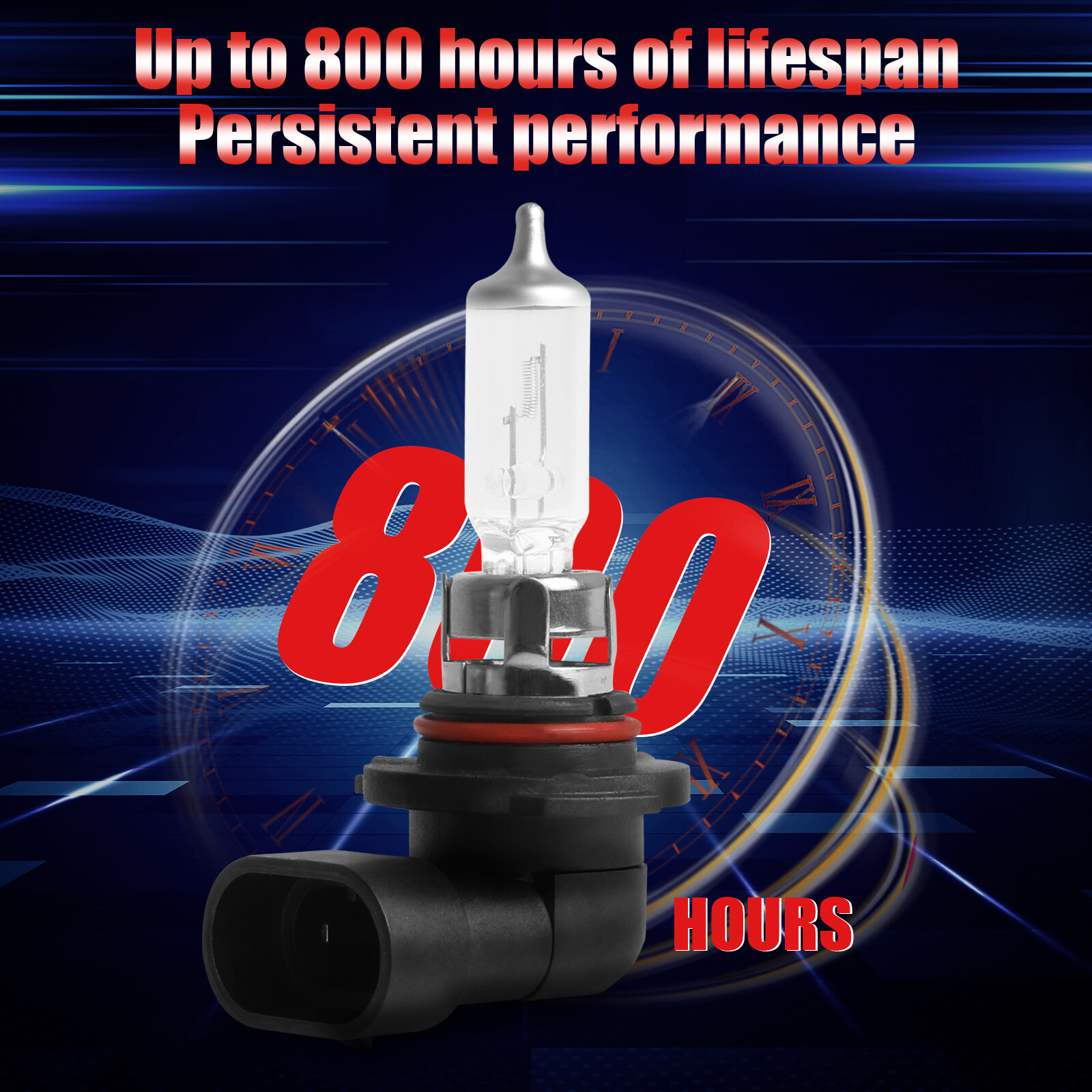 9008 9145 Halogen Headlight Bulbs Kit High/Low Beam Super Bright 3400K White