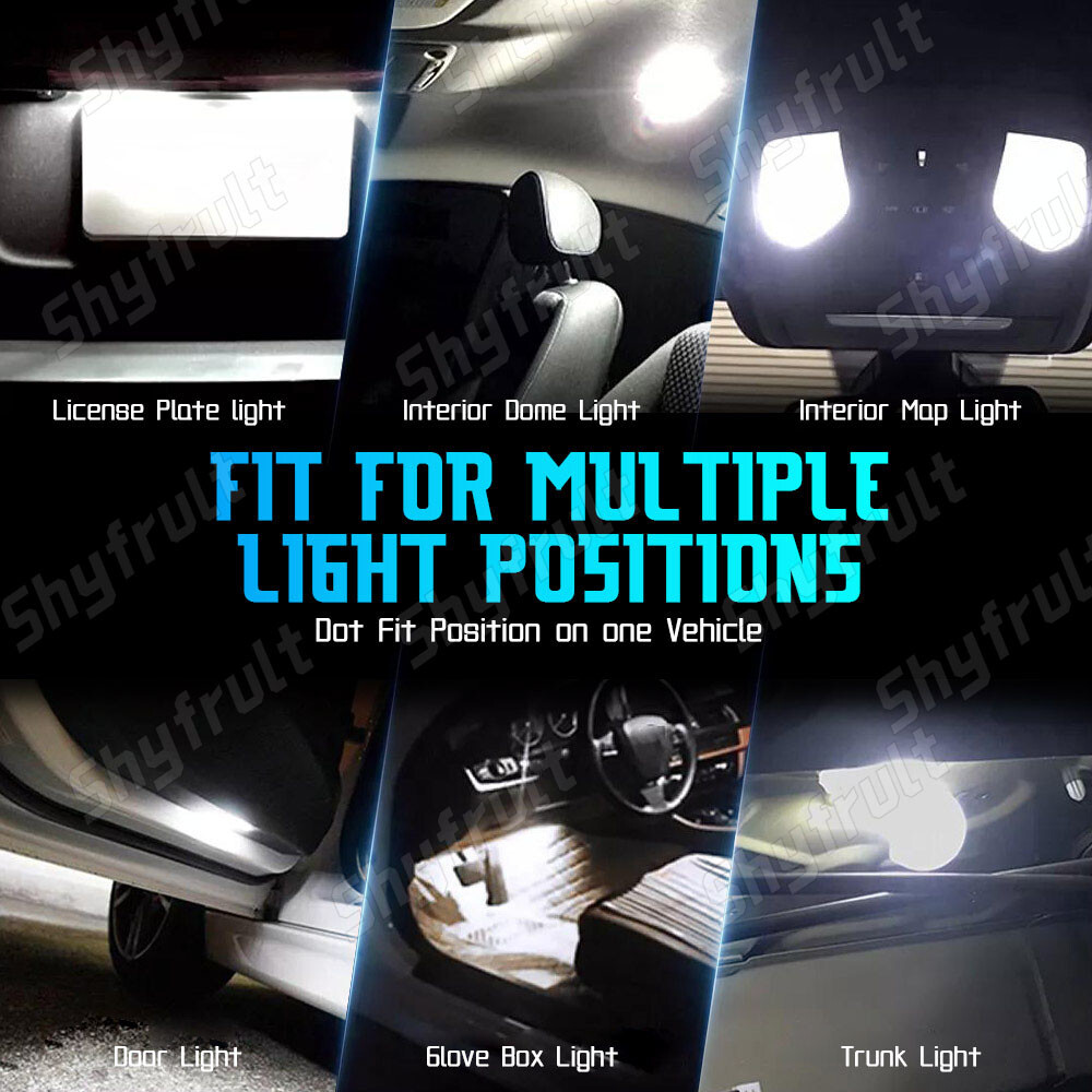 10 Bright LED Bulbs for Yamaha 4SV-84347-00-00 (12V-5W) Mini Taillight BULB