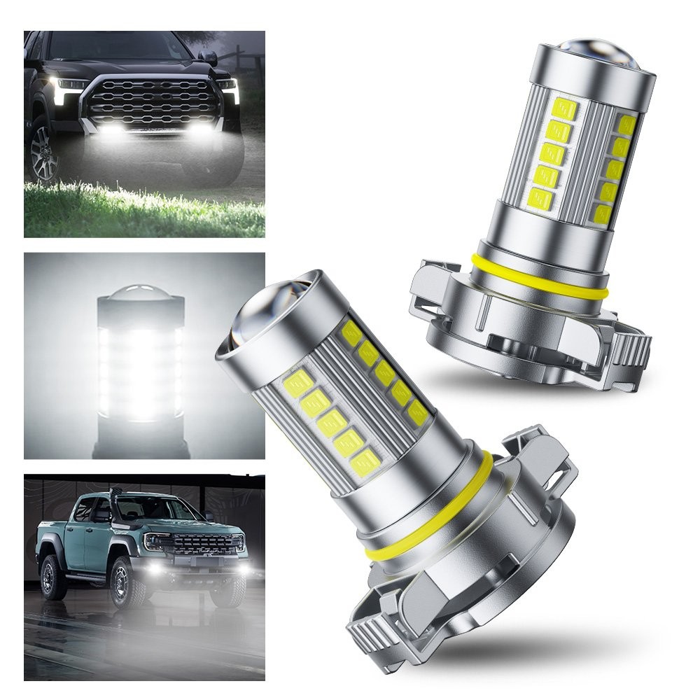 AUXITO LED Fog Light Bulb H16 5202 Fog Light Bulbs White 6000K High Power Lamps