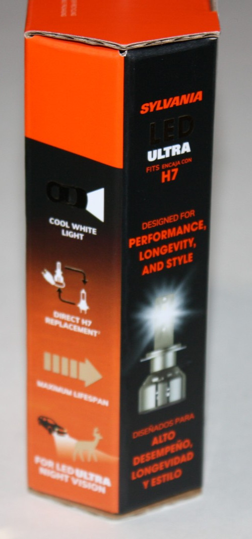 SYLVANIA H7 Ultra LED 2 Bulbs H7LEDHP.BX2 6000K BRAND NEW