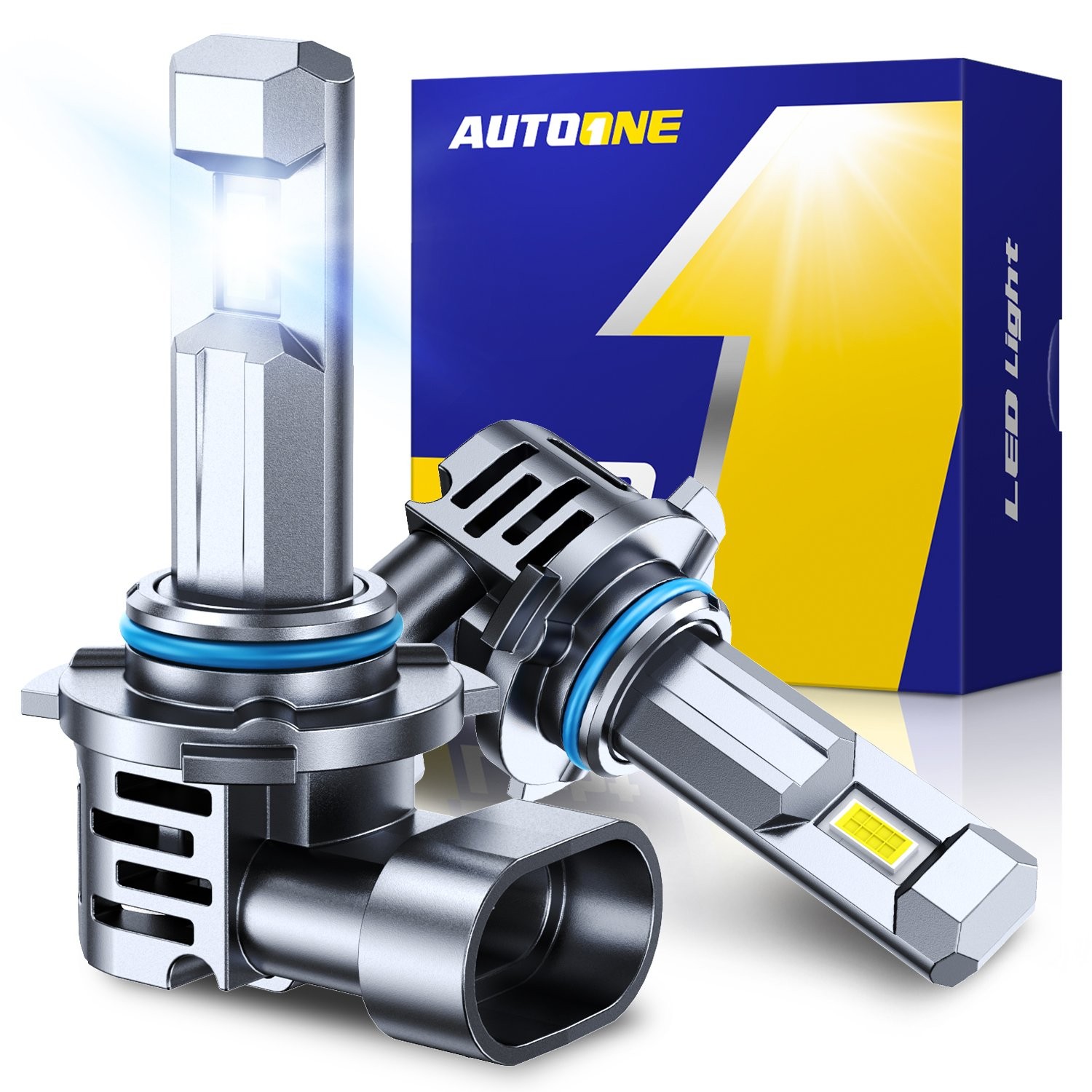 AUTOONE 9005 HB3 Headlight Foglight LED Bulbs 6500K Super Bright White 10S EPU