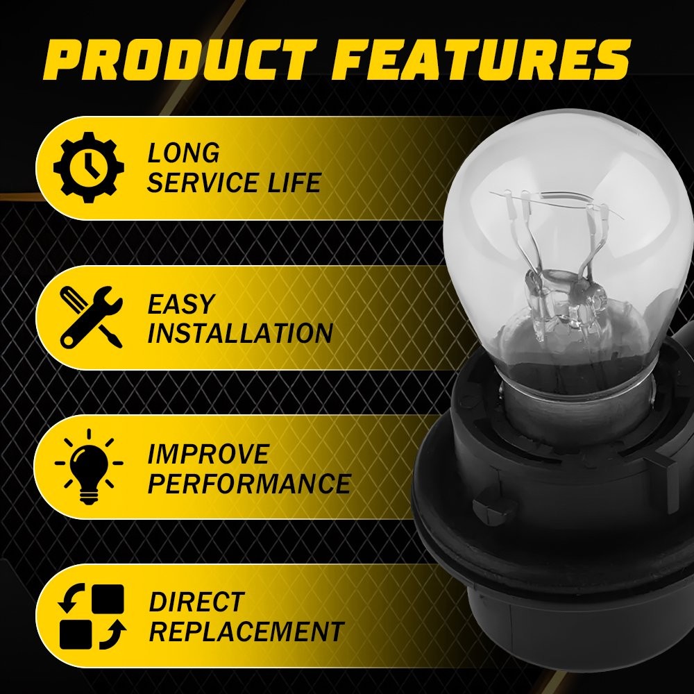 2X Front Left Right Daytime Running Light Bulb & Socket For Jeep Renegade 1.4T