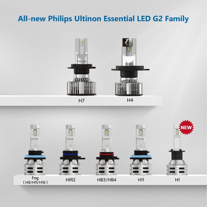 Philips Ultinon Essential G2 LED H1 H4 H7 H11 HB3 HB4 H1R2 6500K Car Headlight