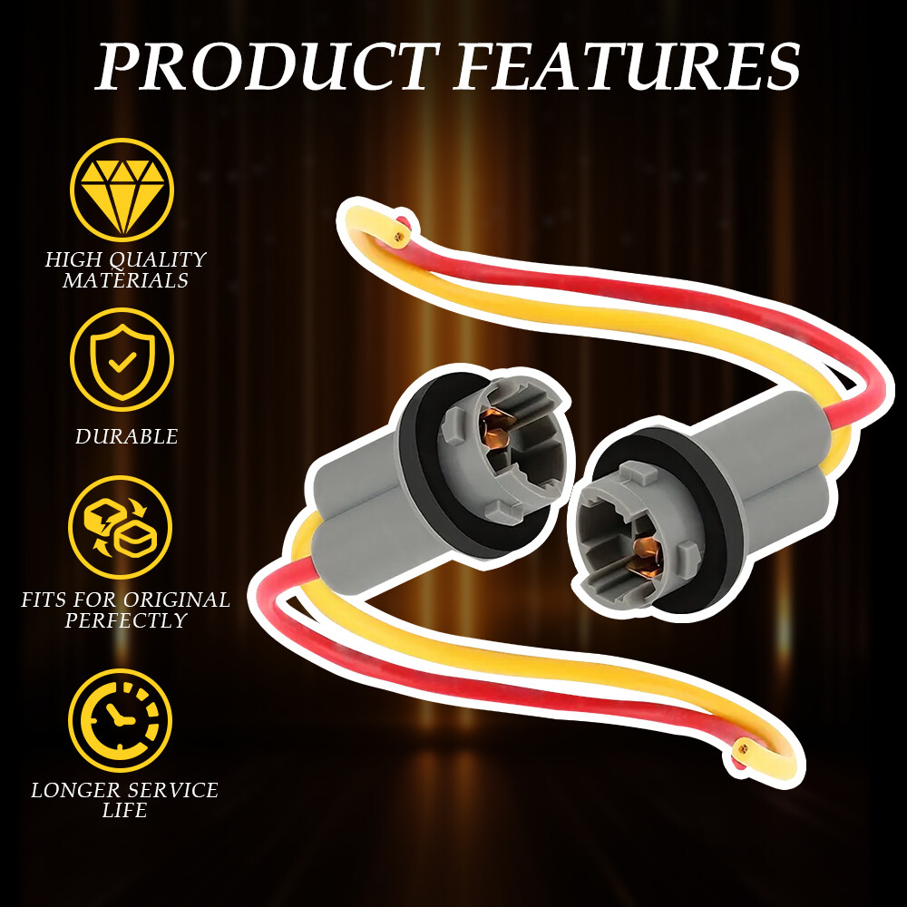 Pigtail Wire Female Socket for 2018Ford 194 T10 PGS Front Side Marker Light Plug