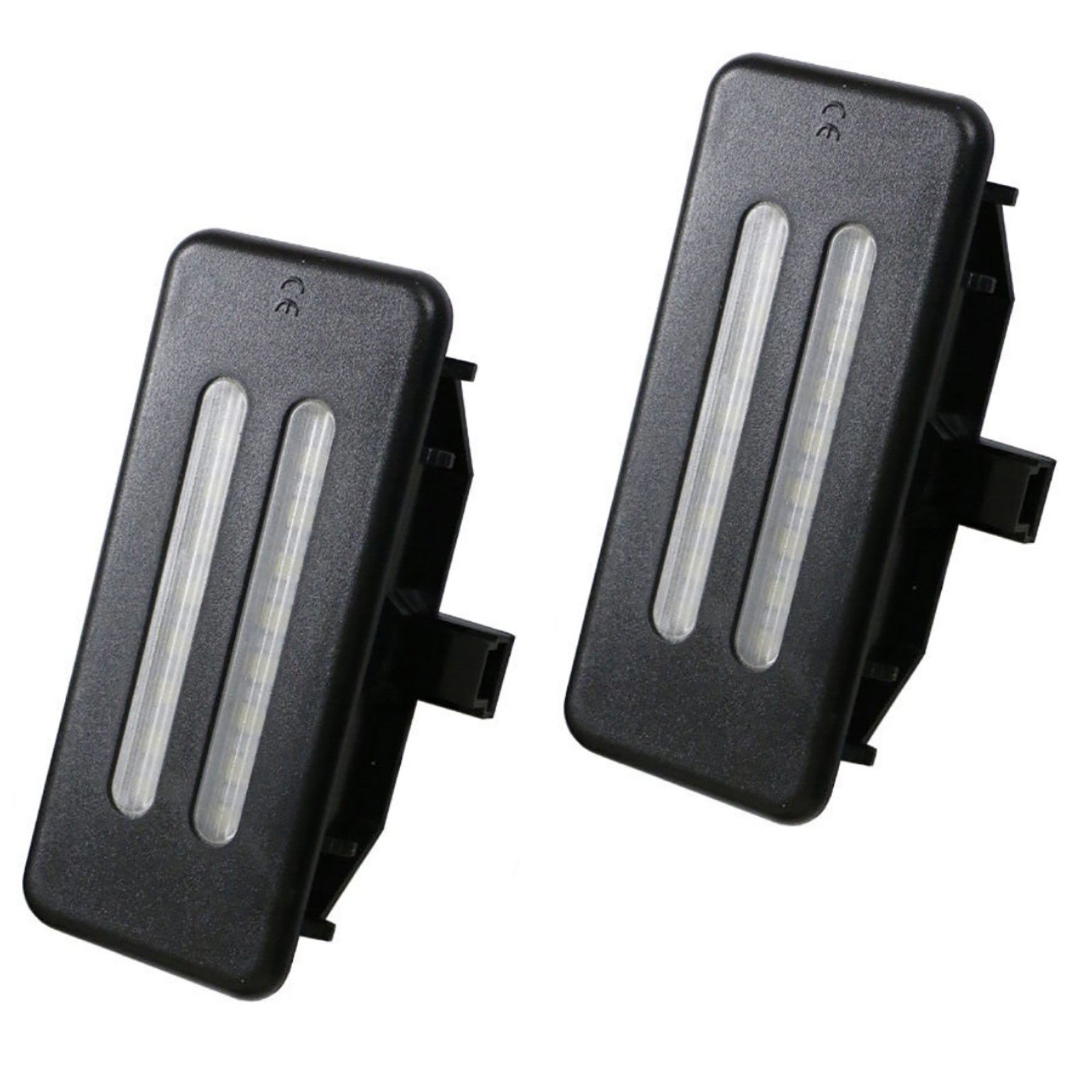 2Pcs New Sun Visor Vanity Mirror LED Lights Car Replacement For BMW E60 E60N E61