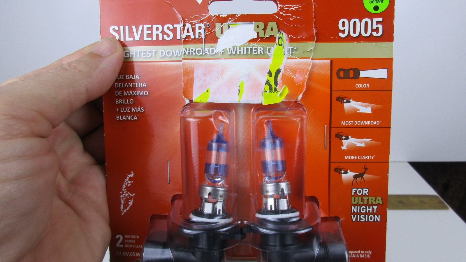Sylvania 9005 SilverStar ULTRA Halogen Headlight Bulb 2 Pack New Other
