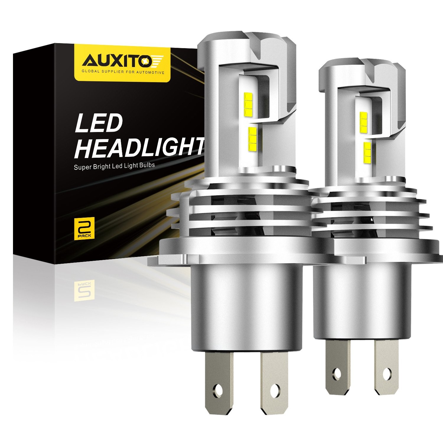 2/4X H4 9003 High Low Beam Combo 2 Super White 80000LM Kit LED Headlight Bulb EK