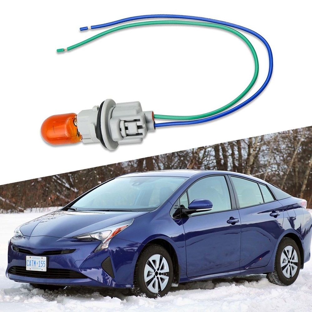 Fit Toyota Amber Bulb Brake Socket Turn Signal Light Wire Harness Plug Connector