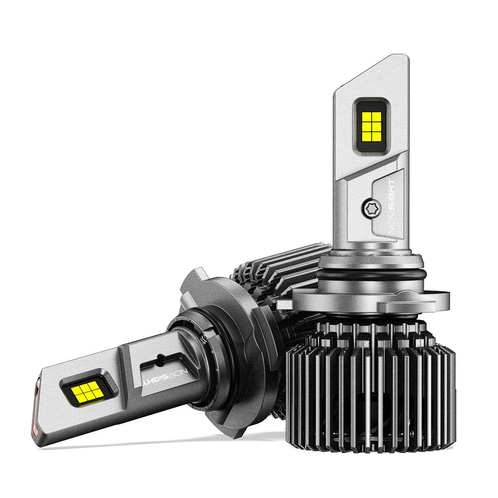 NOVSIGHT 9005+9006 Combo 4 LED Headlight Bulbs 6500K 44000LM High/Low Beam Lamp