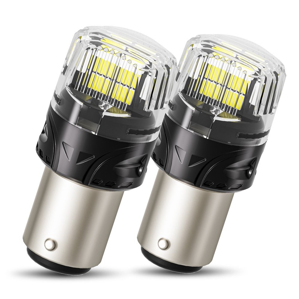 2Pcs 6500K White 1157 Bay15d 13SMD LED Car Truck Tail Brake Stop Light Bulb 12V