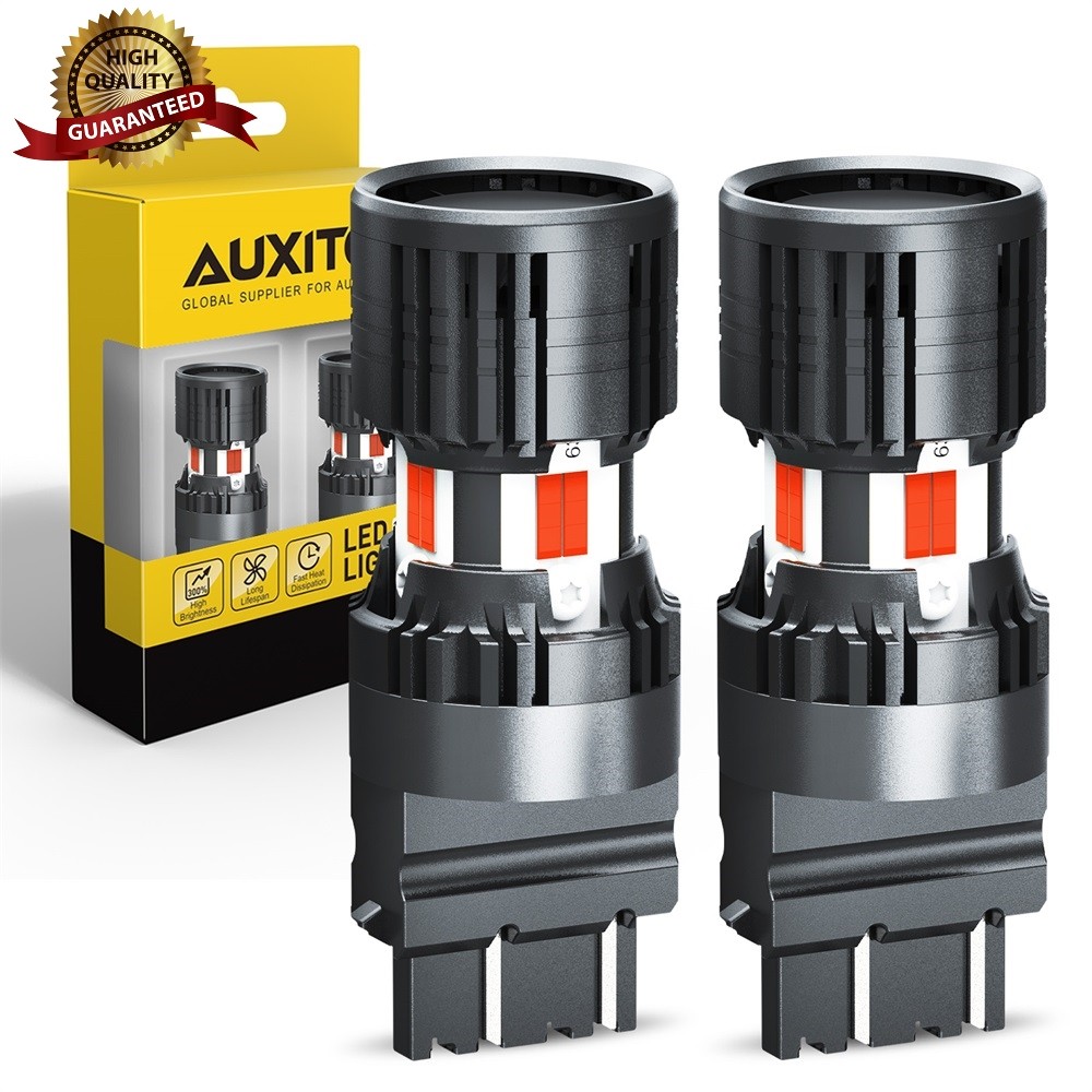 AUXITO 3157 3156 LED Turn Signal Brake Light Bulb Anti Hyper Flash Red CANBUS