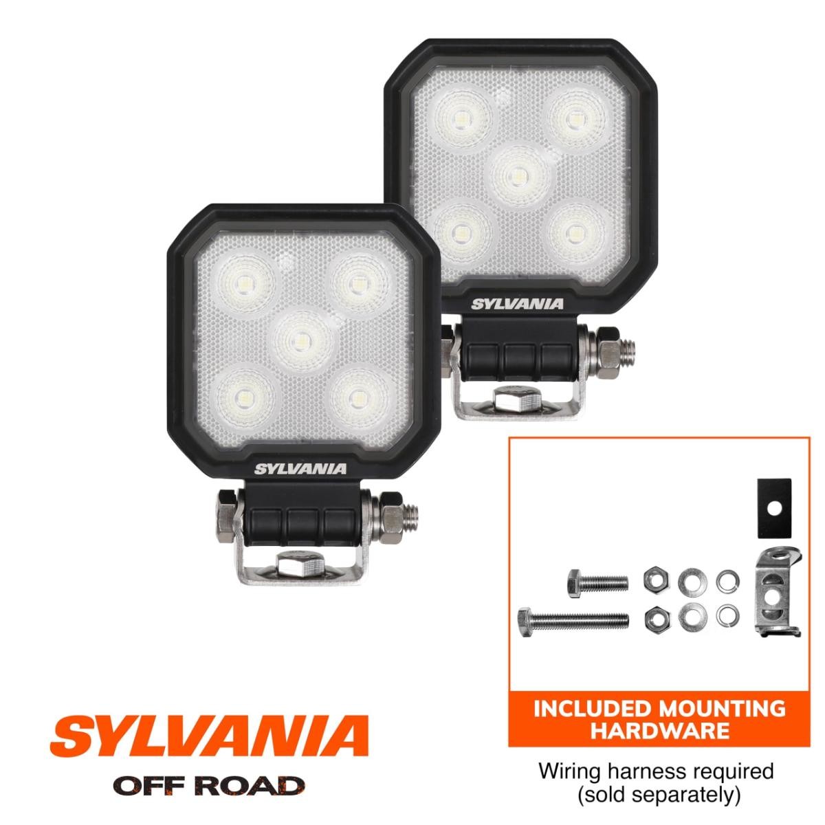 SYLVANIA Rugged 3 Inch Cube LED Light Pods | LIFETIME Limited Warranty
