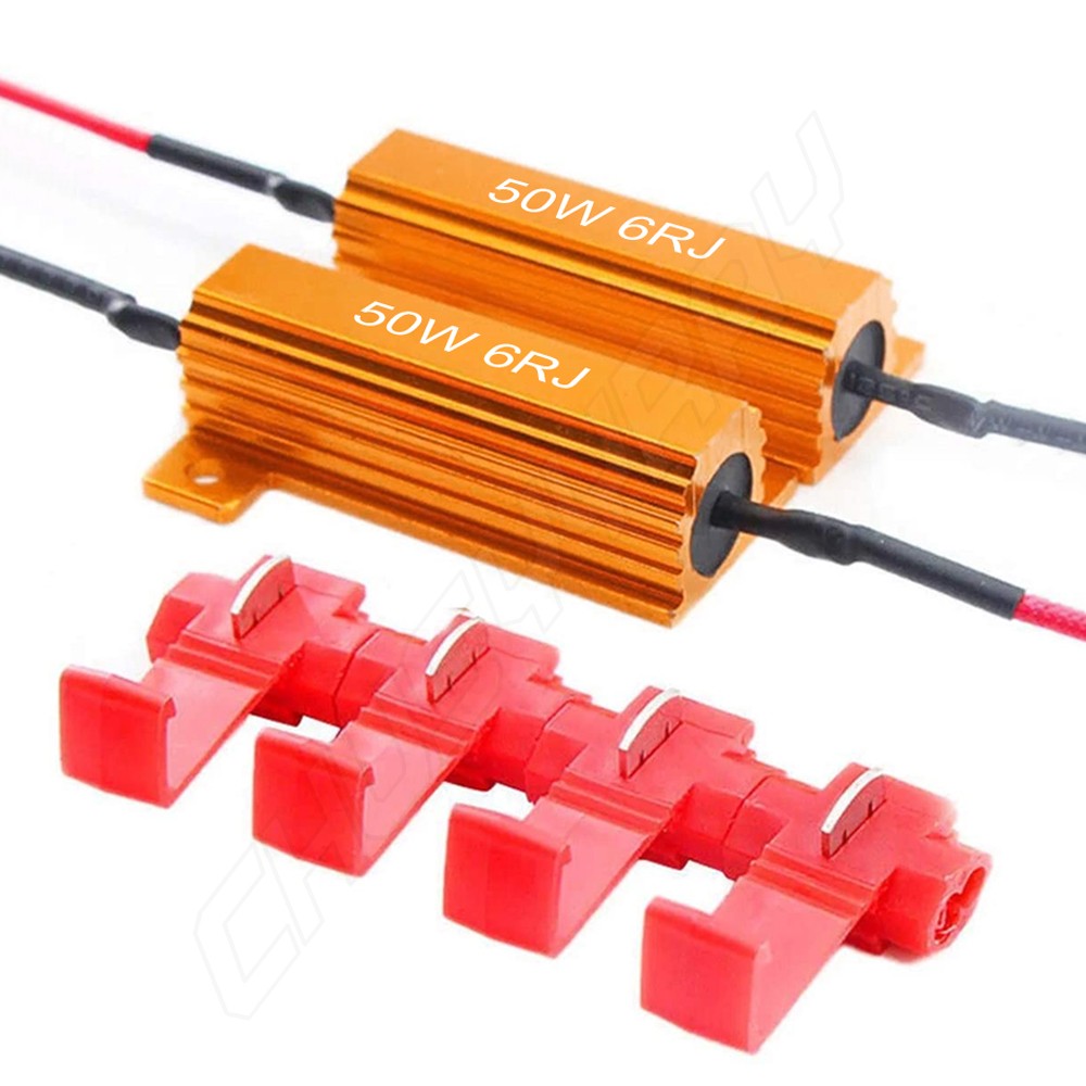 LED Load Equalizer 50W 6Ohm Resistor 7443 Rear Turn Signal Hyper Flash Canceler